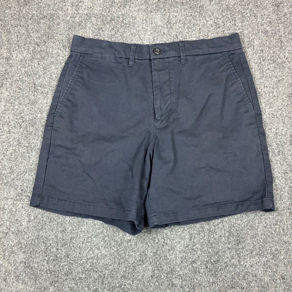 Vintage GAP Mens 6 Inch Chino Shorts Navy Blue Regenerative Cotton Size W29